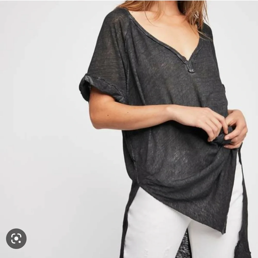 Free people we the free charcoal gray tunic - Picture 3 of 9